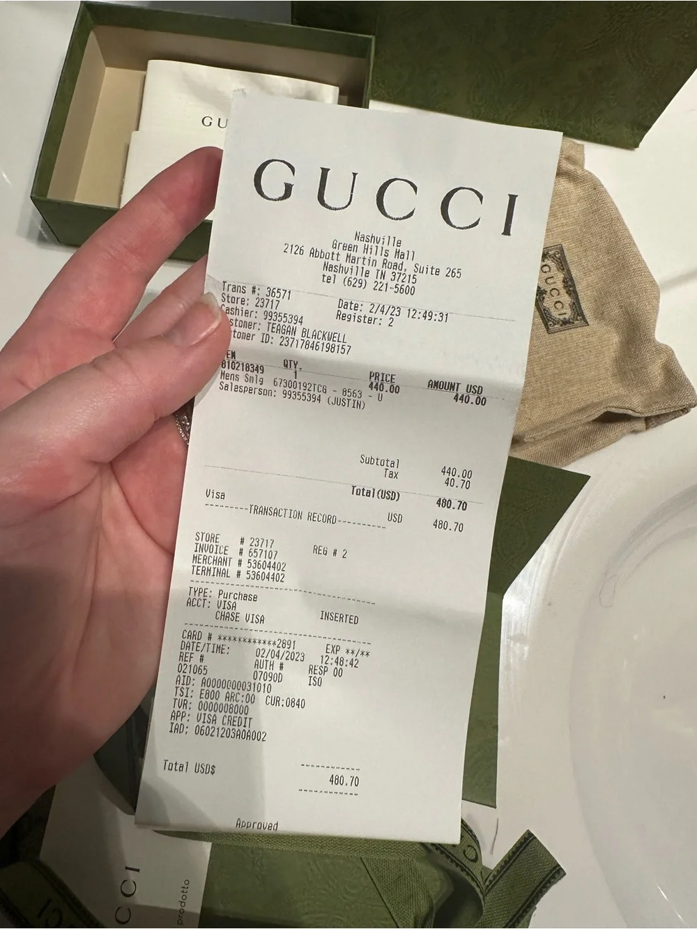 Gucci GG Supreme Bifold Wallet — Men’s — Beige/Brown